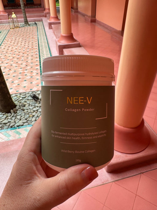 NEE-V Glow Naked VERISOL® collagen powder featured for skin health and healthy ageing