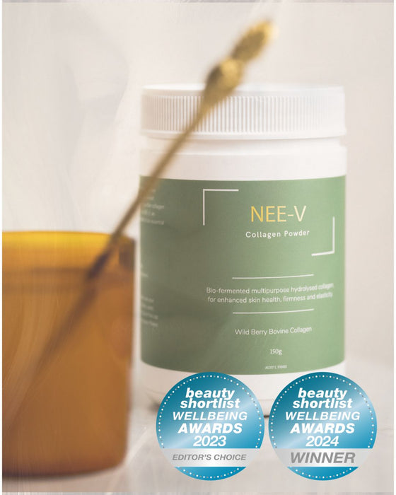 NEE-V collagen compared with Vida Glow, Vital Proteins and The Beauty Chef in our best collagen Australia guide
