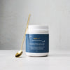 NEE-V HydraPlenish Marine displayed with an antique gold measuring spoon, featuring clinically researched VERISOL® collagen peptides in an Australian-made marine collagen formulation.