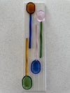 The NEE-V Glass Spoon Collection (sold individually).
